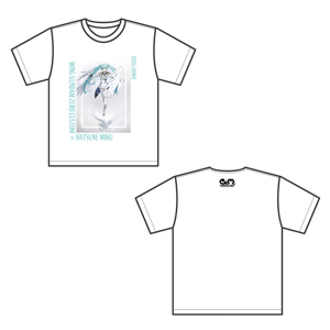 ガンダム45周年 × 初音ミク Tシャツ 初音ミク×ウイングガンダムゼロ EW
