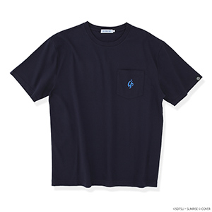STRICT-G×ホロライブプロダクション 刺繍Tシャツ 星街すいせいエンブレム【機動戦士ガンダム 逆襲のシャア Ver.】​