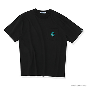 STRICT-G×ホロライブプロダクション 刺繍Tシャツ 輪堂千速エンブレム【機動戦士ガンダムUC Ver.】​