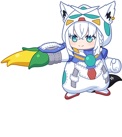 白上フブキ ミニキャラ〖ぬいアーマーVer.〗