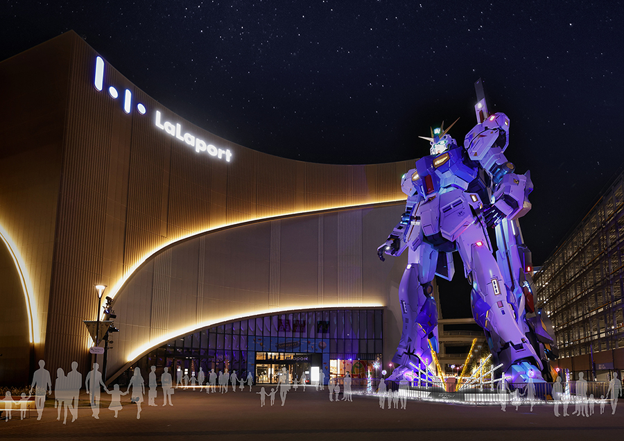 福岡「実物大νガンダム立像」にて『閃光のハサウェイ キルケーの魔女