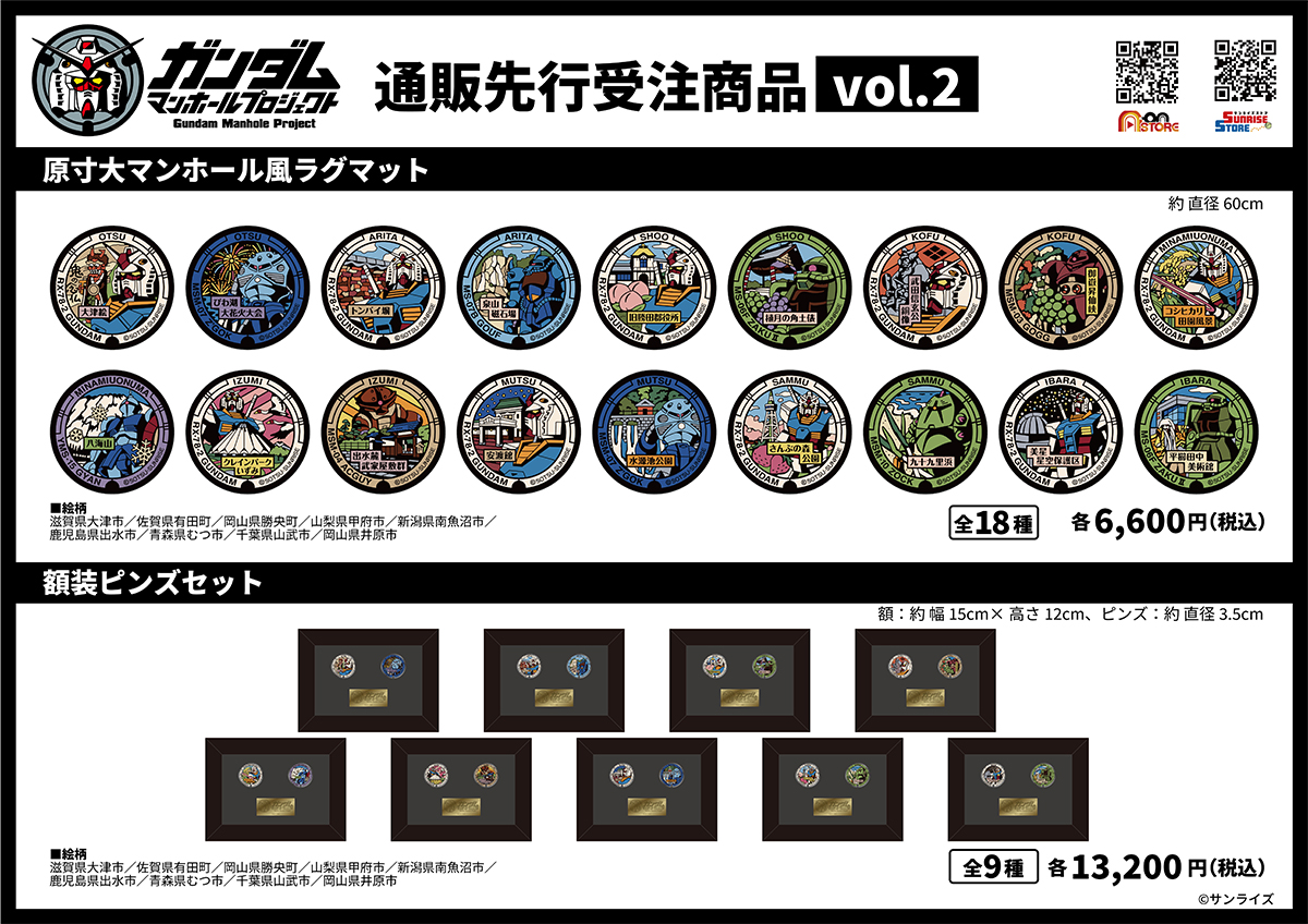 ガンダムマンホールプロジェクト」公式グッズPOP UP SHOP、新静岡
