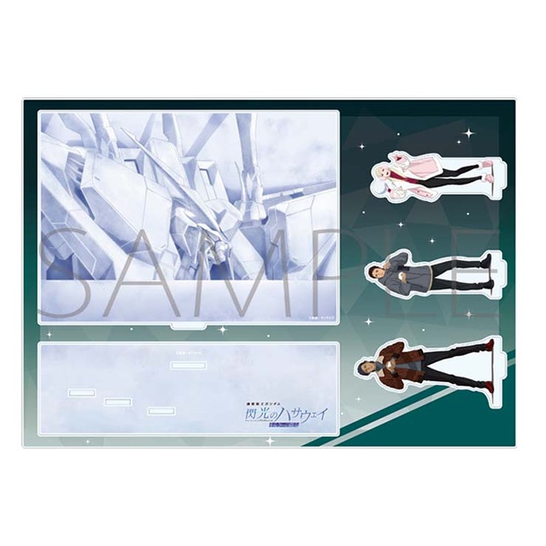 閃光のハサウェイ　雪まつり　アクリルジオラマ　ギギ　ハサウェイ　ケネス 機動戦士ガンダム 閃光のハサウェイ キルケーの魔女 雪まつり」グッズ