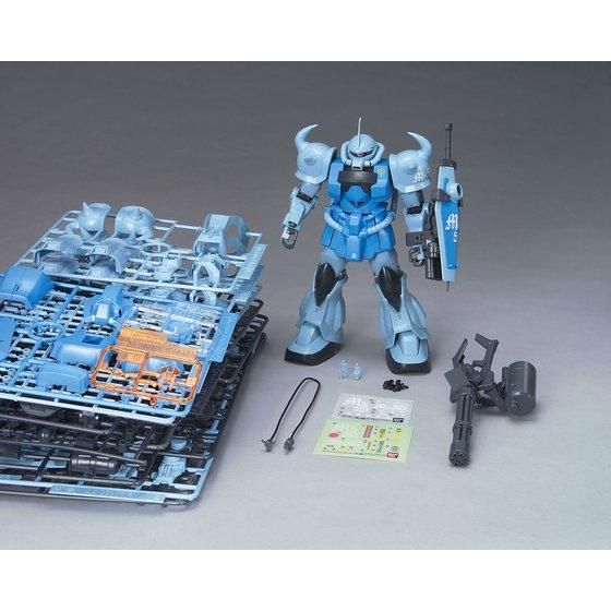 MG＆HG グフカスタム完成品 2体セット アクションベースとケース付 MG 1/100 MS-07B3 グフカスタム（重力戦線イメージカラーVer