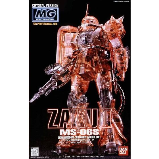 MG MS-06S ザクII クリスタルバージョン MG 1/100 クリスタルモデル MS-06S ザク2 | GUNDAM Official Website