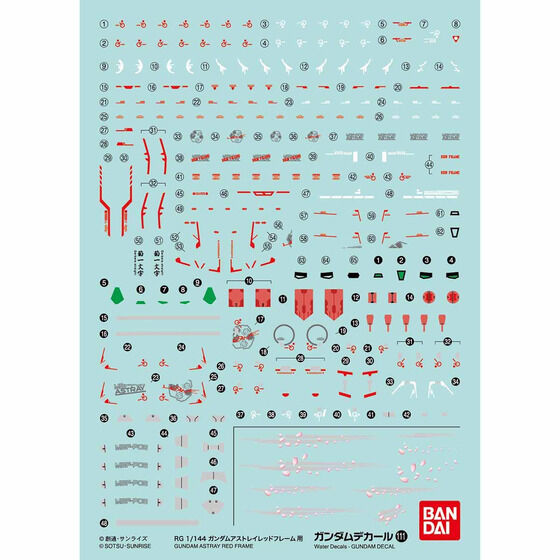 ガンダムデカールNo.111 RG 1/144 ガンダムアストレイレッドフレーム用