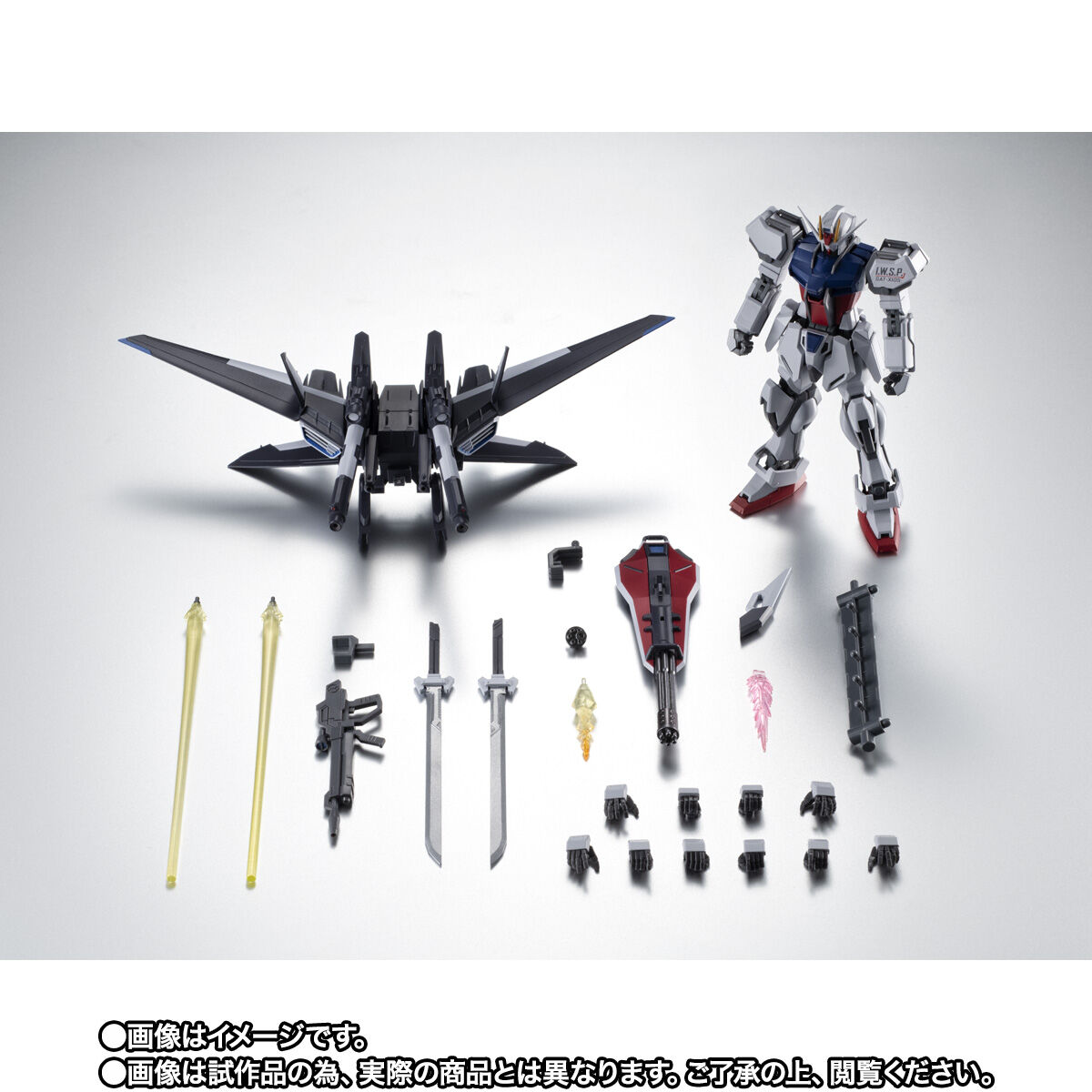 L BUILD GAT-X105 ストライクガンダム ROBOT魂 ＜SIDE MS＞ GAT-X105 ストライクガンダム（再生機）＋I
