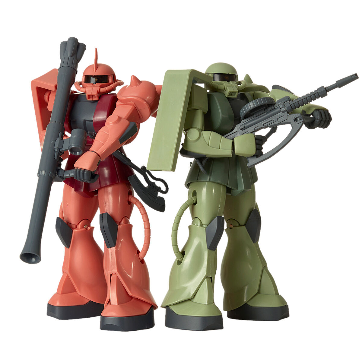 可動戦士　ガンダム　シャア専用ザク　量産型ザク　三体セット サウンド戦士プレミアム シャア専用ザク／量産型ザク | GUNDAM