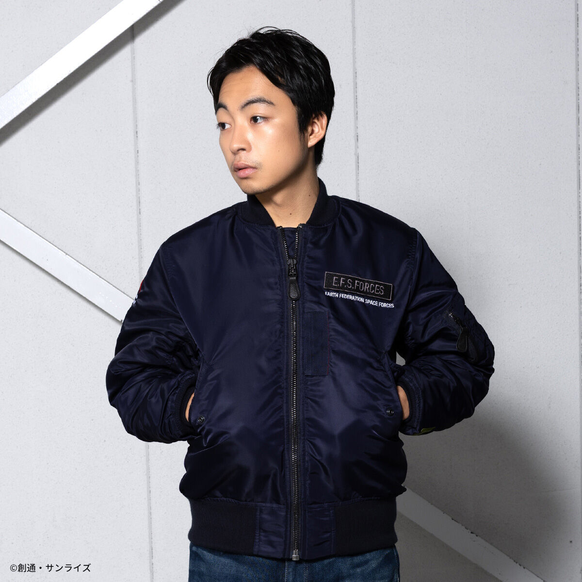 STRICT-G.ARMS『機動戦士ガンダム 逆襲のシャア』MA-1ジャケット AMURO