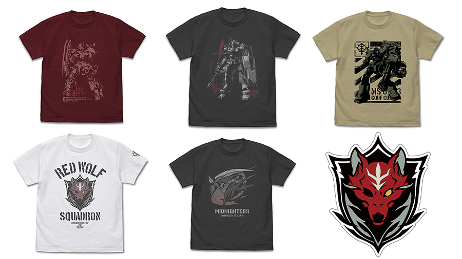機動戦士ガンダム　復讐のレクイエム　限定tシャツ　キーホルダー コスパ『機動戦士ガンダム 復讐のレクイエム』Tシャツ＆ステッカー全7