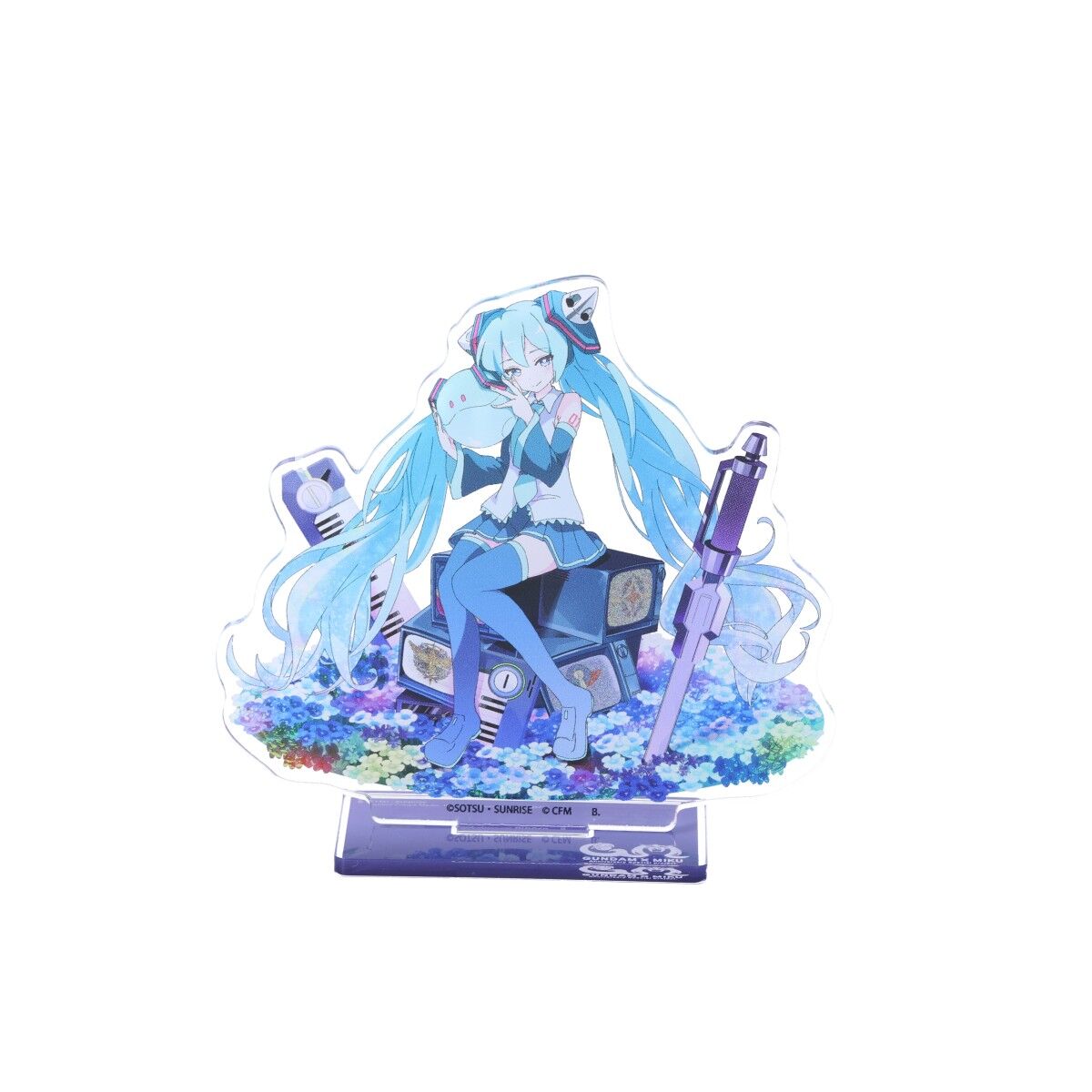 ガンダム45周年 × 初音ミク アクリルスタンド 初音ミク × ダブルオー
