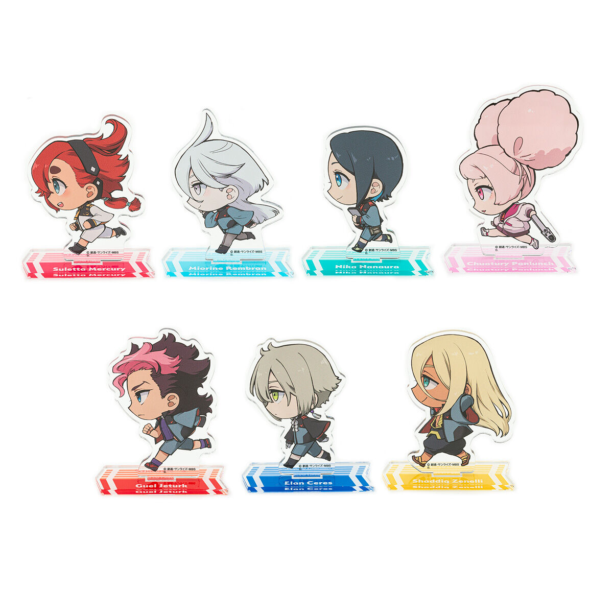 ロンハーマン　メルシーギュスターブ　限定品　星条旗カラー 自由の女神 機動戦士ガンダム 水星の魔女 走るデフォルメシリーズ アクリル