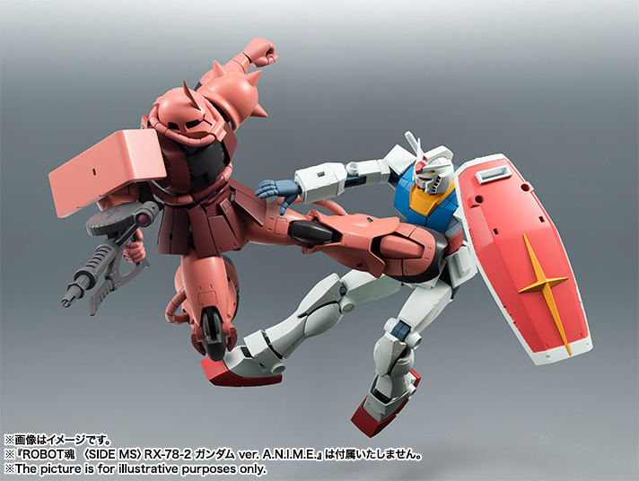 ROBOT魂 ver. A.N.I.M.E.「RX-78-2 ガンダム」「MS-06S シャア専用ザク