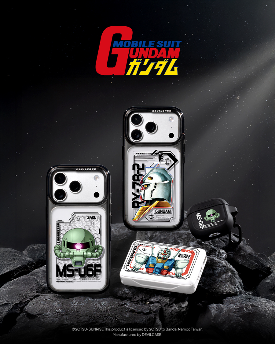 ガンダムシリーズと台湾のスマホアクセサリーメーカー「DEVILCASE」と