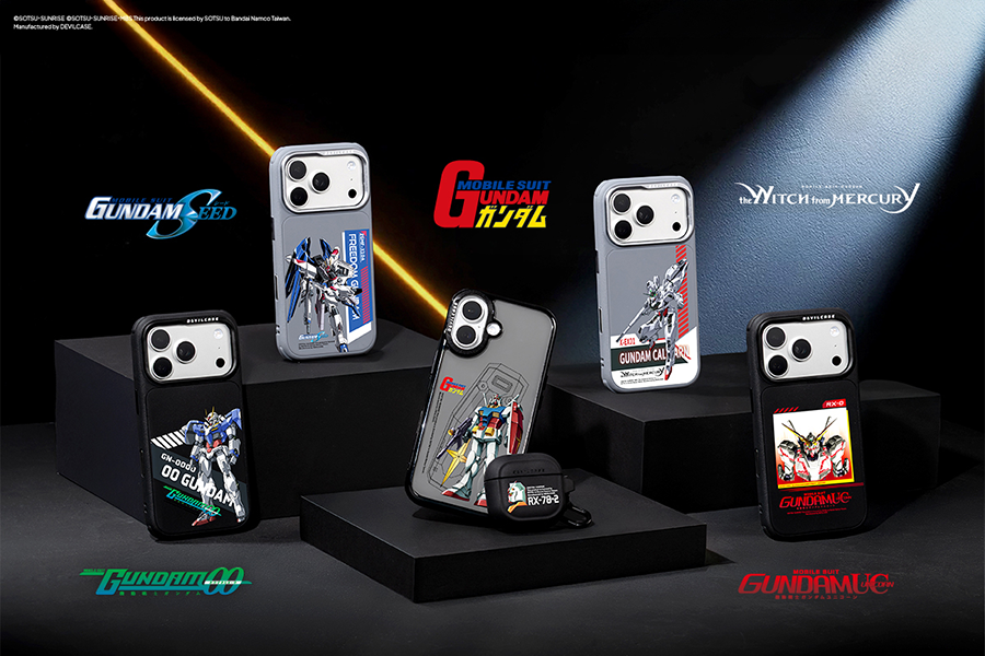 ガンダムシリーズと台湾のスマホアクセサリーメーカー「DEVILCASE」と 