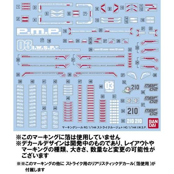 RG 1/144 ストライクルージュ＋HG 1/144 I.W.S.P. 【再販