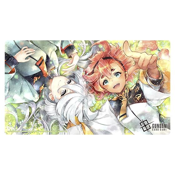 ガンダムカードゲーム　GCG 水星の魔女　学園　デッキ　スレッタ　ミオリネ 抽選販売】【BCGF25-26】GCG オフィシャルプレイマット＆カードセット