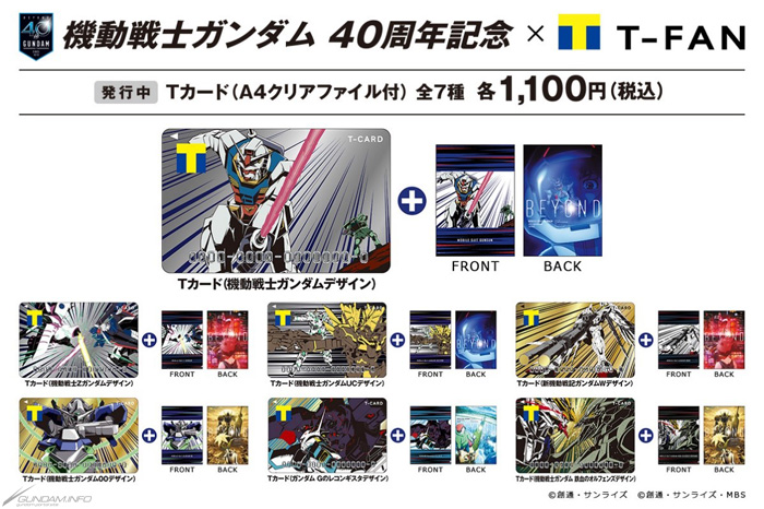 機動戦士ガンダム』40周年記念！「ガンダムシリーズ×Tカード」12月20日