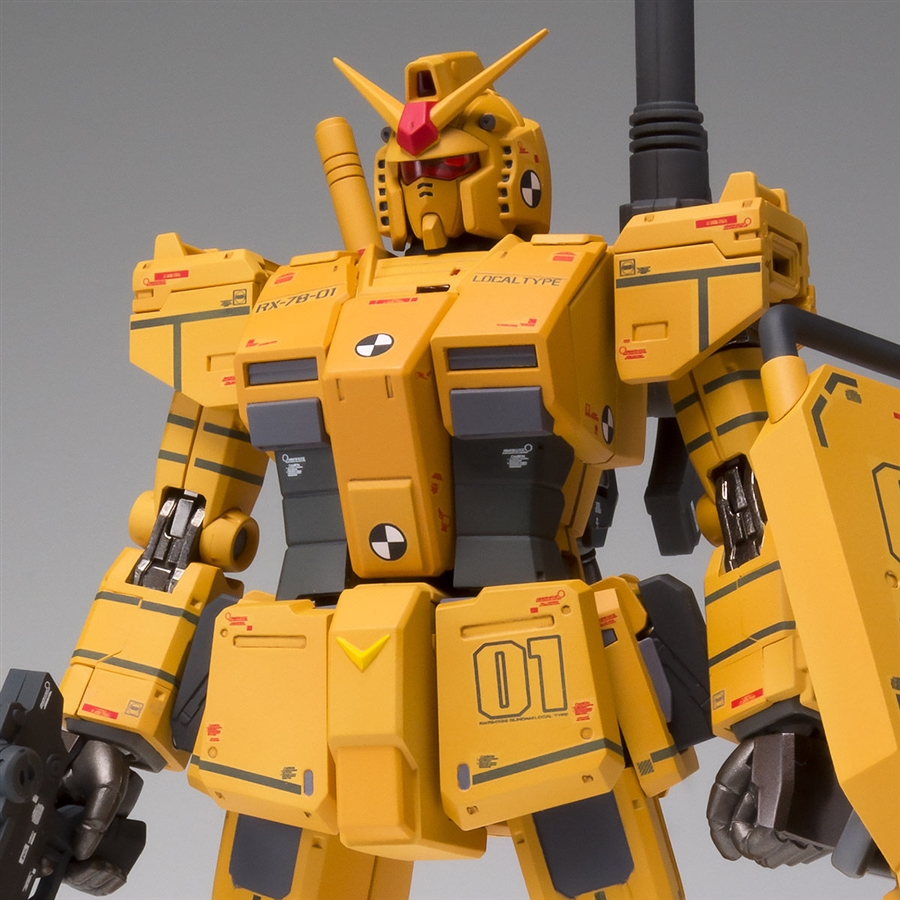 The G.F.F.M.C Gundam Local Type (Rollout Color) on Display at