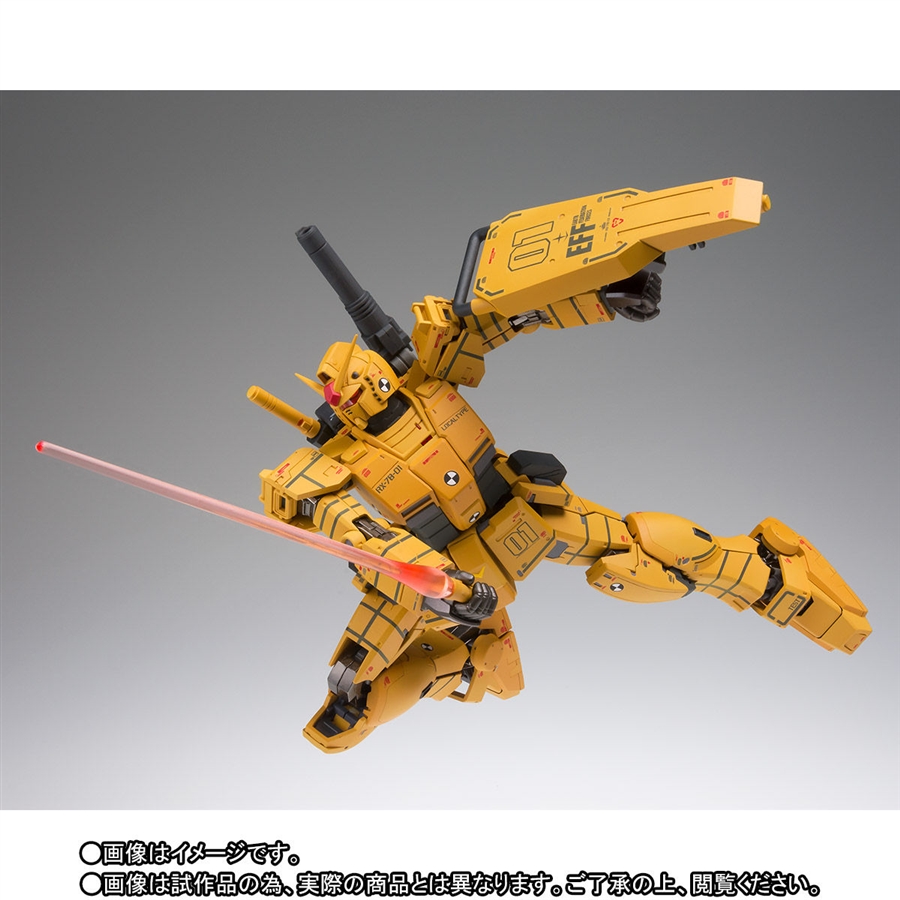 The G.F.F.M.C Gundam Local Type (Rollout Color) on Display at