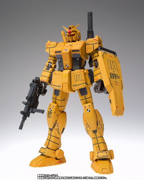 The G.F.F.M.C Gundam Local Type (Rollout Color) on Display at