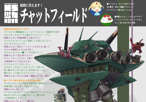 明貴美加氏による新しいMS少女！矢立文庫「MIKA AKITAKA'S MS少女NOTE