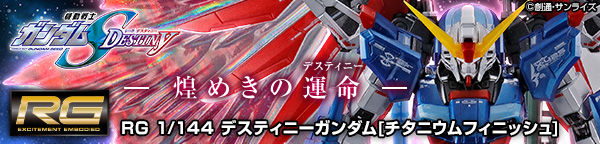 RG デスティニーガンダム［チタニウムフィニッシュ］」＆「拡張