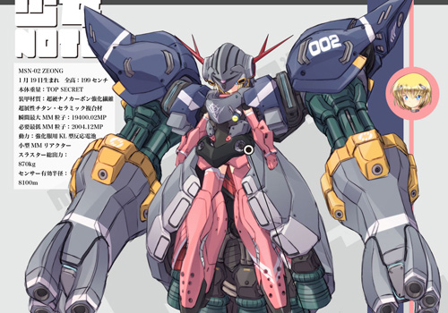 明貴美加氏による新しいMS少女！矢立文庫「MIKA AKITAKA'S MS少女NOTE
