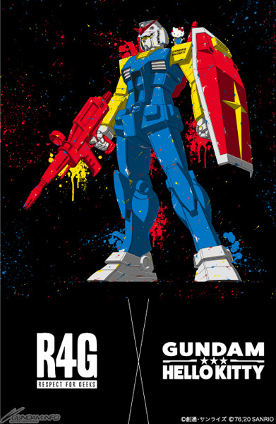 GUNDAM HELLOKITTY  トラックジャケット Gundam☆Hello Kitty x R4G Items Currently Available Through