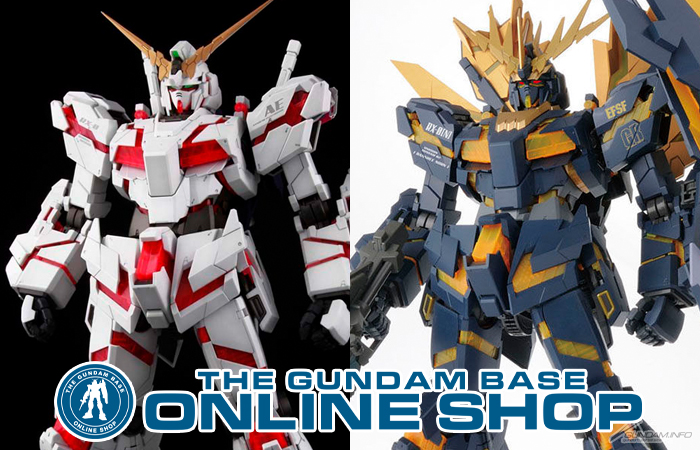 PG ユニコーンガンダム」＆「PG バンシィ・ノルン」、ガンダムベース