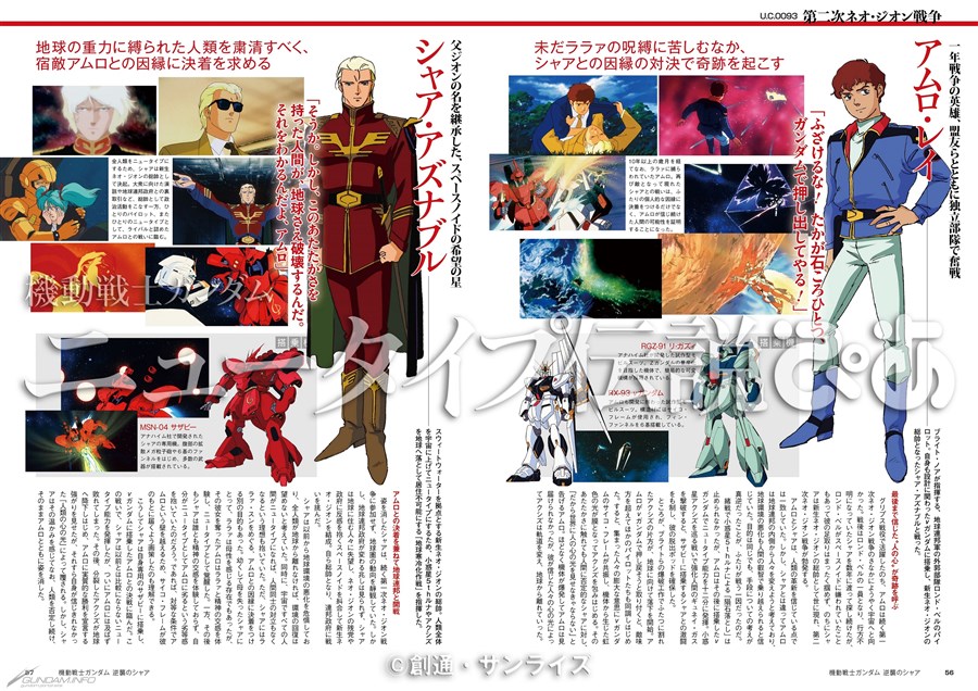 4/30発売「機動戦士ガンダム ニュータイプ伝説ぴあ」アムロとシャアの