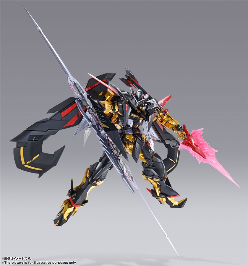 The METAL BUILD Gundam Astray Gold Frame Amatsu Mina (Princess of
