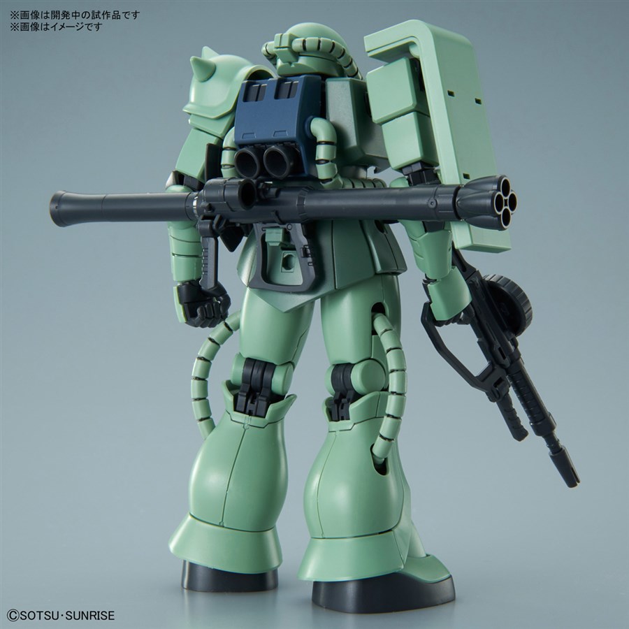 The HG Zaku II to be released in December 2021! It Comes with the