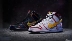 Nike x DUNK x SB ユニコーン ＆ バンシィ ガンダム 2体セット NIKE SB「ユニコーンガンダム」＆「バンシィ」ダンク ハイ登場