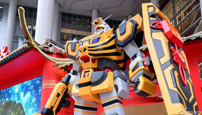 寅ガンダム」立像が登場！中国・上海世茂広場にて「万代南梦宫潮玩派对