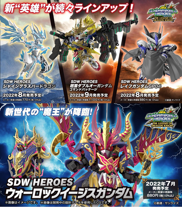 ガンプラ「SDW HEROES」シリーズより新アイテム解禁！「レイフガンダム