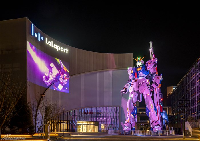 The Life-size vGundam Statue Will Be Displayed at Lalaport Fukuoka