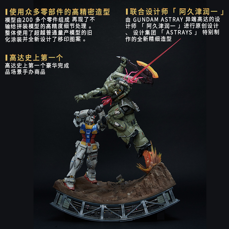 中国・Tmallにガンダム商品初のジオラマ完成品フィギュア「ガンダム VS