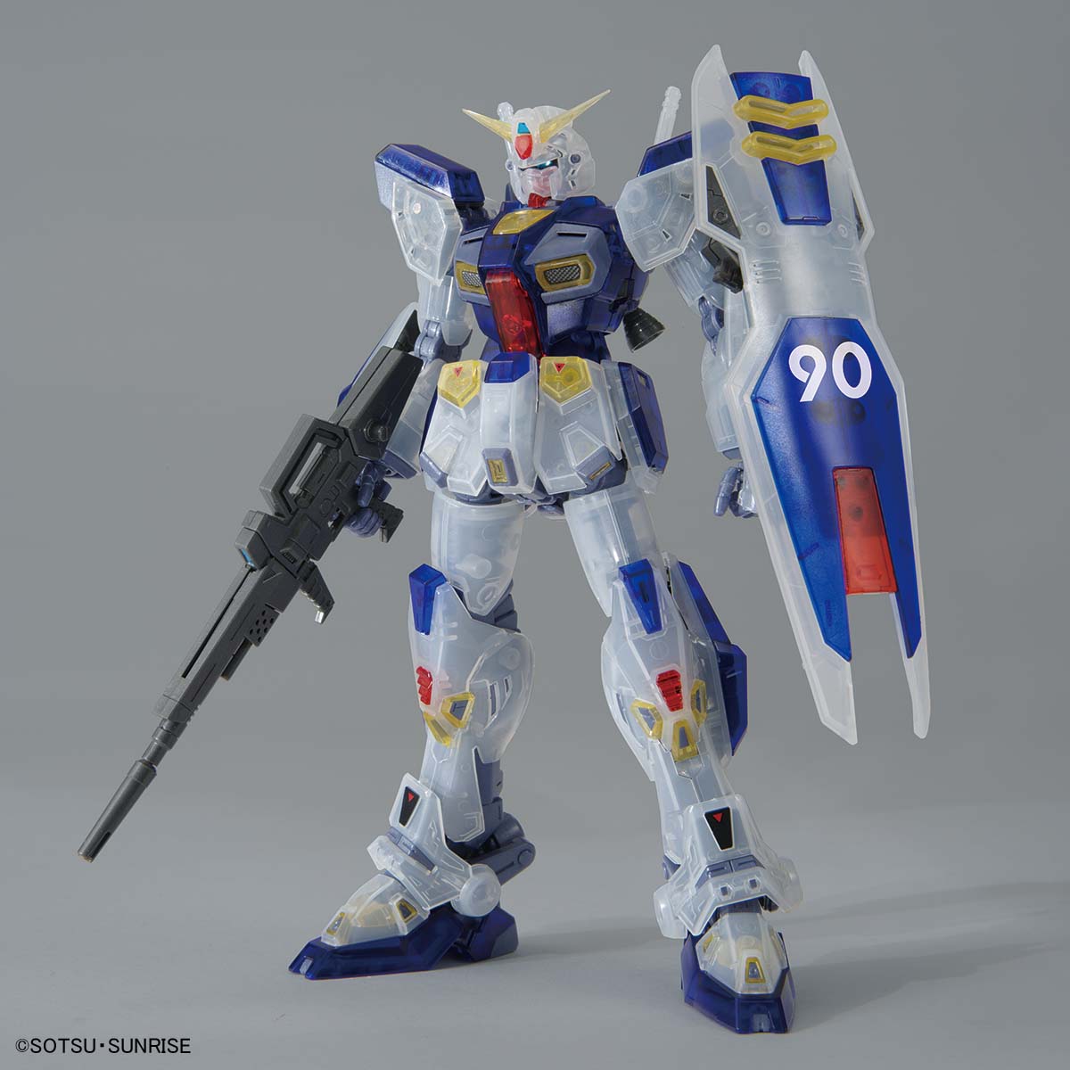 【現品限り】SDガンダム　ガン消しおまけカード　F90S ガンダム　No.26 ガンダムベース「MG ガンダムベース限定 ガンダムF90［クリアカラー