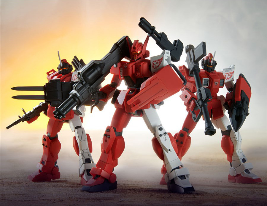 HG ガンプラ 3点セット HG 赤い三巨星チームセット」本日12時より予約開始！特徴的な機体や
