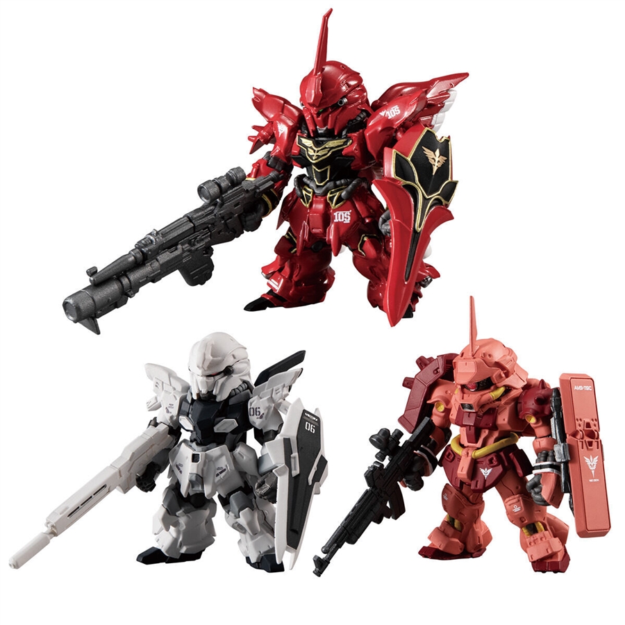 フル・フロンタル＆シナンジュ 3枚ずつセット フル・フロンタル専用機の3体セットが登場！「FW GUNDAM CONVERGE CORE