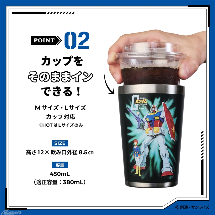 ガンプラパッケージアートを使用したタンブラーが登場！全国の