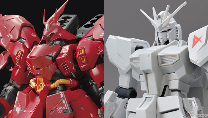 RG MSN-04FF サザビー」＆「EG νガンダム［ペインティングモデル