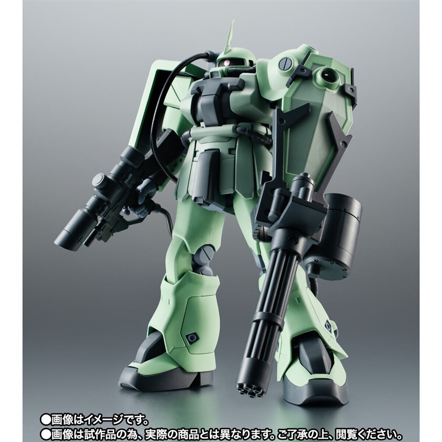 ザメル砲座やガトリング・シールドも付属！「ROBOT魂 ザクII F2型（測