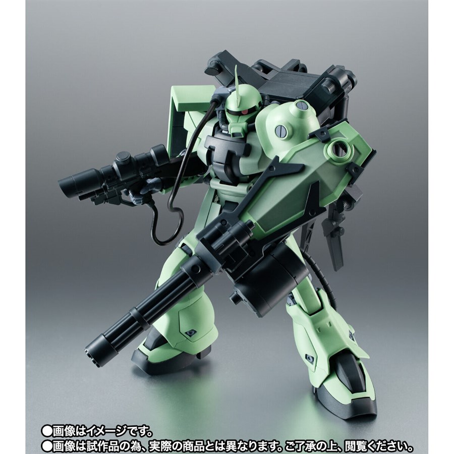 ザメル砲座やガトリング・シールドも付属！「ROBOT魂 ザクII F2型（測