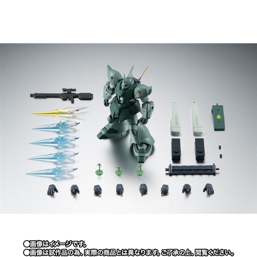 オリジナルの砲弾ケースを装備！「ROBOT魂 ゲルググJ（タグ軍曹機）ver