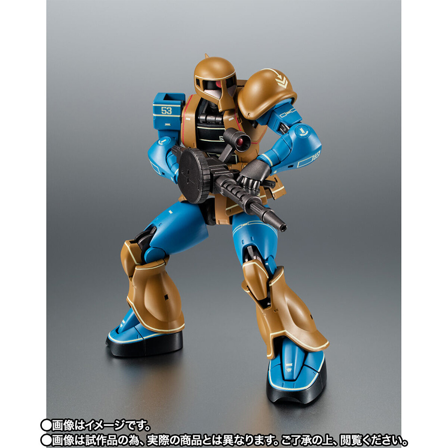 可倒式のバズーカラックは肩部に取り付けが可能！「ROBOT魂 旧ザク