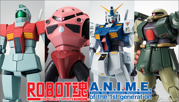 ROBOT魂 ver. A.N.I.M.E.「ジム」「シャア専用ズゴック」「ガンダムNT