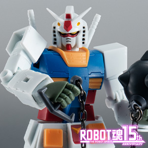 新附屬高達流星錘和鐳射標槍！ROBOT魂15週年紀念商品「RX-78-2 高達ver