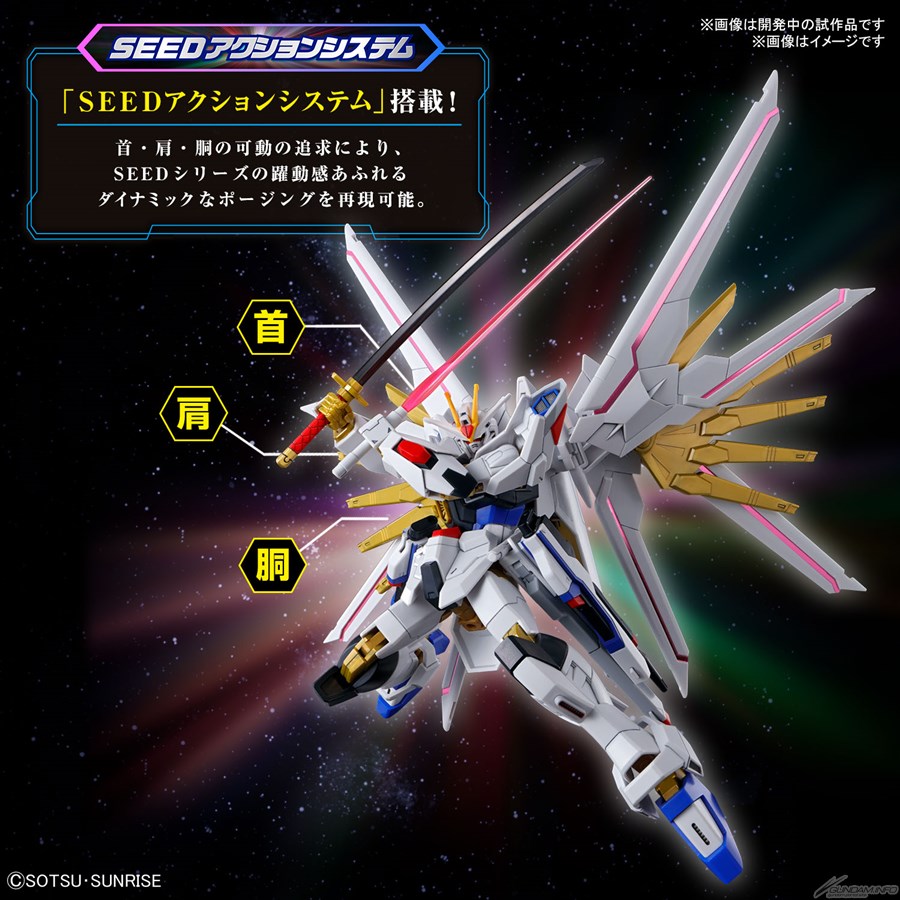 SEED FREEDOM Items Such as the HG Mighty Strike Freedom Gundam
